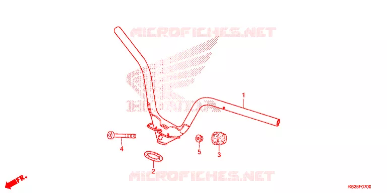 GUIDON Honda MOTO 110 POP 2020  RF110K
