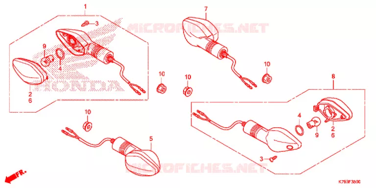CLIGNOTANT Honda MOTO 190 XR 2021  XR190LM
