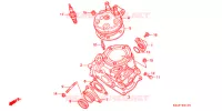CYLINDRE   CULASSE pour Honda CR 125 R de 1992