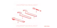 OUTIL pour Honda CR 125 R de 1992