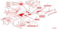 AUTOCOLLANTS pour Honda CBR 1000 RR FIREBLADE de 2012