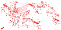 REPOSE PIED pour Honda CBR 1000 RR FIREBLADE de 2012
