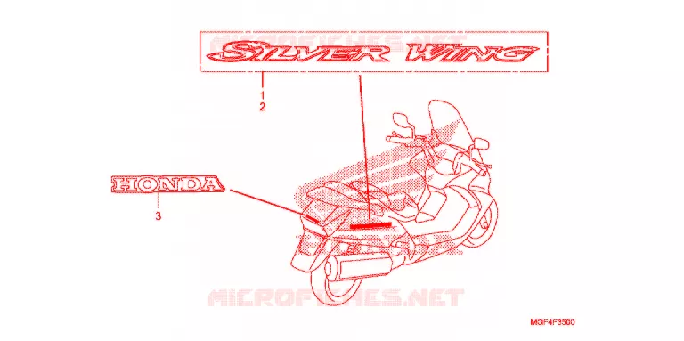 AUTOCOLLANTS Honda SCOOTER 600 SILVERWING 2012  FSC600AC