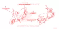 AUTOCOLLANTS pour Honda SH MODE 125 YM21 de 2024