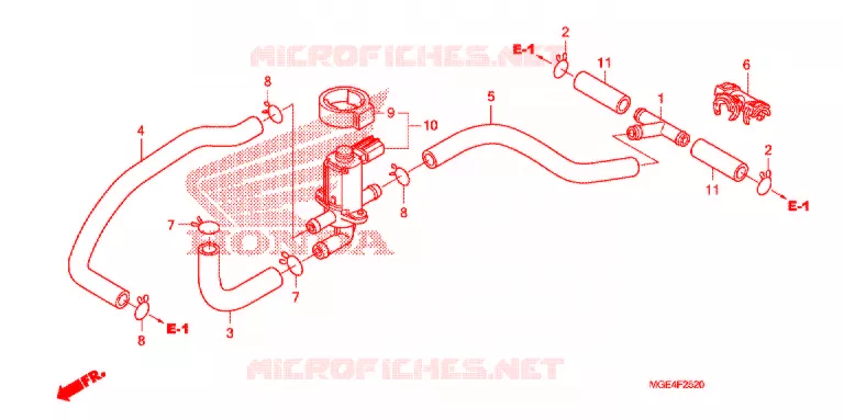 VALVE DE COMMANDE D'INJECTION D'AIR Honda MOTO 1200 VFR 2012  VFR1200FDC