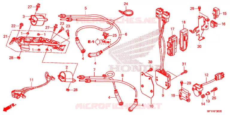 BOBINE D'ALLUMAGE - BOITIER CDI Honda MOTO 1300 VT 2012  VT1300CSAC