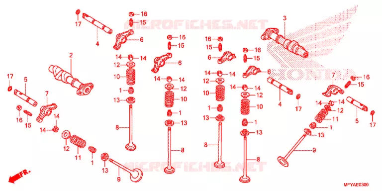 ARBRE A CAMES - SOUPAPE Honda MOTO 1300 VT 2012  VT1300CSC