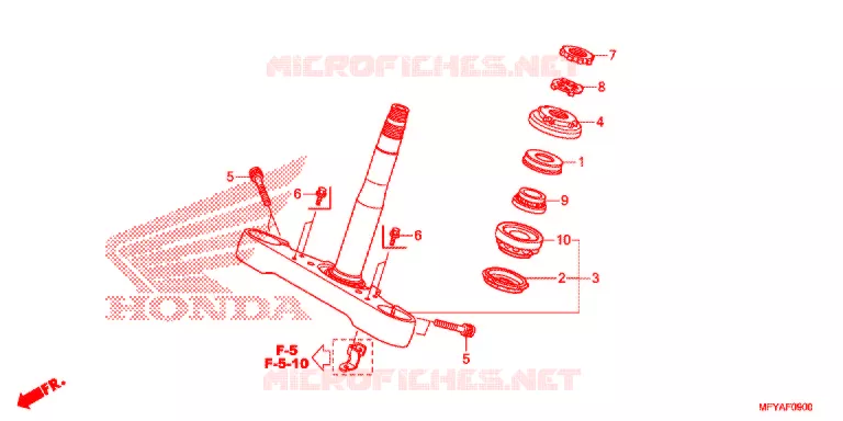 TE DE FOURCHE Honda MOTO 1300 VT 2012  VT1300CSC