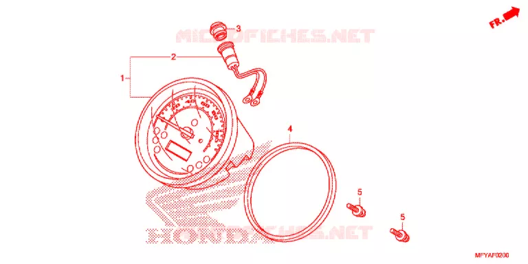 COMPTEUR Honda MOTO 1300 VT 2012  VT1300CTAC