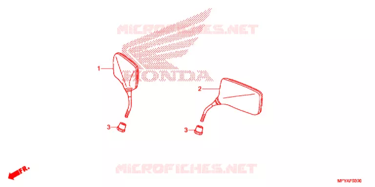 RETROVISEUR Honda MOTO 1300 VT 2012  VT1300CTAC