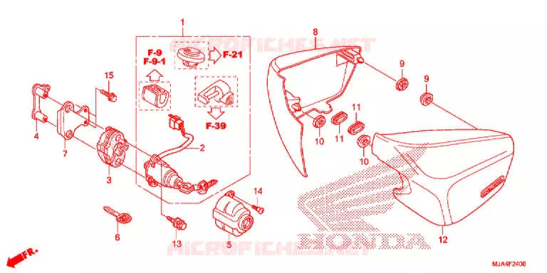 COUVERCLES LATERAUX Honda MOTO 750 SHADOW 2012  VT750C2C