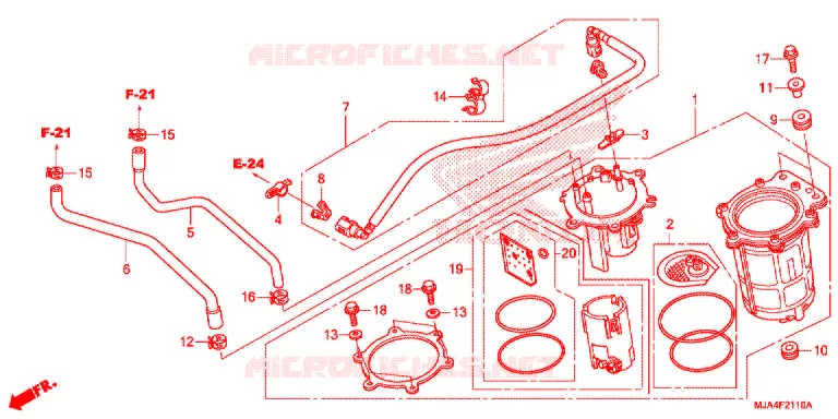 POMPE A ESSENCE Honda MOTO 750 SHADOW 2012  VT750C2FC