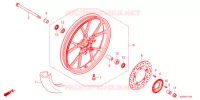ROUE AVANT pour Honda CROSS CUB 110 KUMAMON de 2022