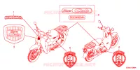 AUTOCOLLANTS pour Honda SUPER CUB 50 de 2022