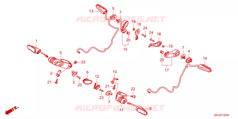 CLIGNOTANT Honda MOTO 1000 CB 2021  CB1000RAM_BE
