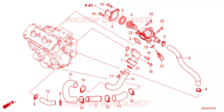 THERMOSTAT Honda MOTO 1000 CB 2021  CB1000RAM_BE