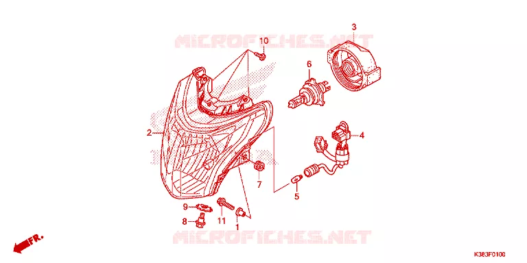 PHARE Honda MOTO 160 CBF 2021  CBF160M