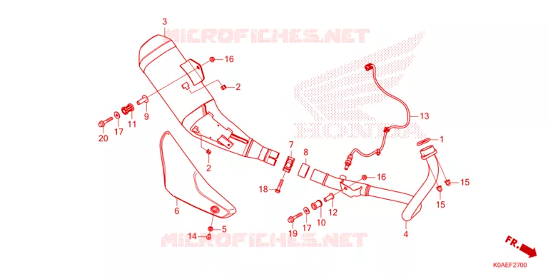 SILENCIEUX D'ECHAPPEMENT Honda MOTO 250 CBF 2023  CBF250NAP