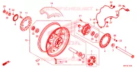 ROUE ARRIERE pour Honda CBR 1000 ABS de 2022