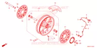ROUE AVANT pour Honda CBR 1000 RR SP BREMBO de 2022