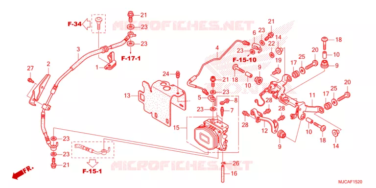 MODULE ABS ARRIERE Honda MOTO 600 CBR 2021  CBR600RAM