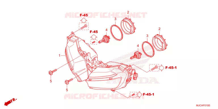 PHARE Honda MOTO 600 CBR 2021  CBR600RAM