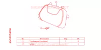 DOSSERET DE TOP CASE pour Honda NT 1100 DCT de 2022