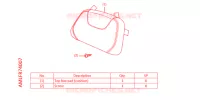 DOSSERET DE TOP CASE pour Honda NT 1100 DCT de 2022