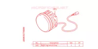 PHARE ANTIBROUILLARD AVANT pour Honda NT 1100 DCT de 2022