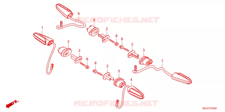 CLIGNOTANT Honda MOTO 1100 AFRICA-TWIN 2023  CRF1100AL4N