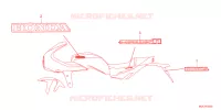 AUTOCOLLANTS pour Honda HAWK 1100 de 2023