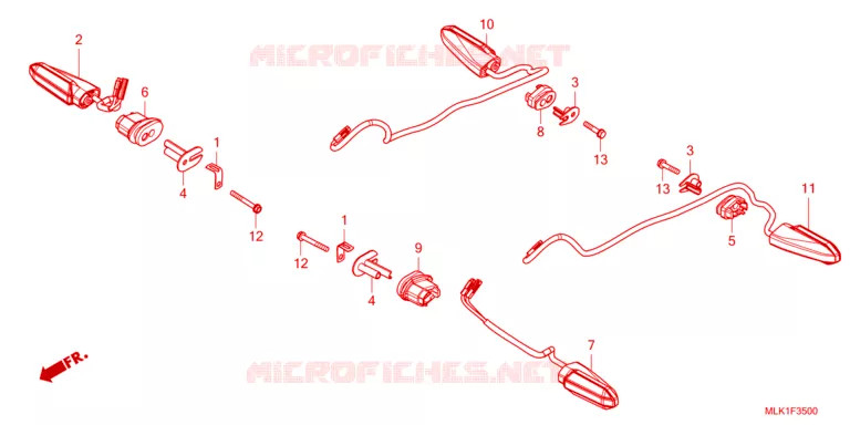 CLIGNOTANT Honda MOTO 1100 HAWK 2023  ASP1100P