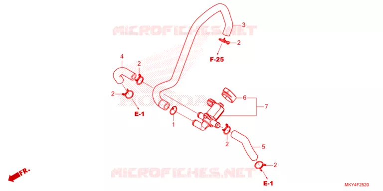 VALVE DE COMMANDE D'INJECTION D'AIR Honda MOTO 650 CB 2023  CB650RAP