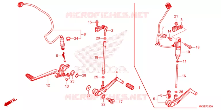 PEDALE Honda MOTO 1000 CB 2023  CB1000RAP