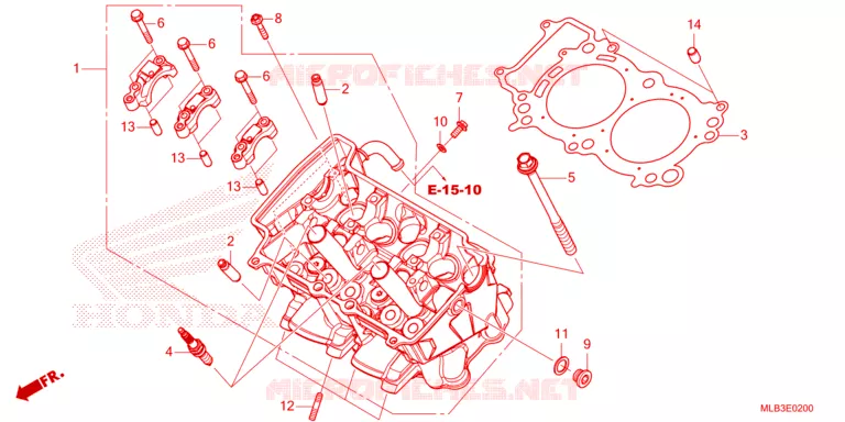 CULASSE Honda MOTO 750 HORNET 2023  CB750AP