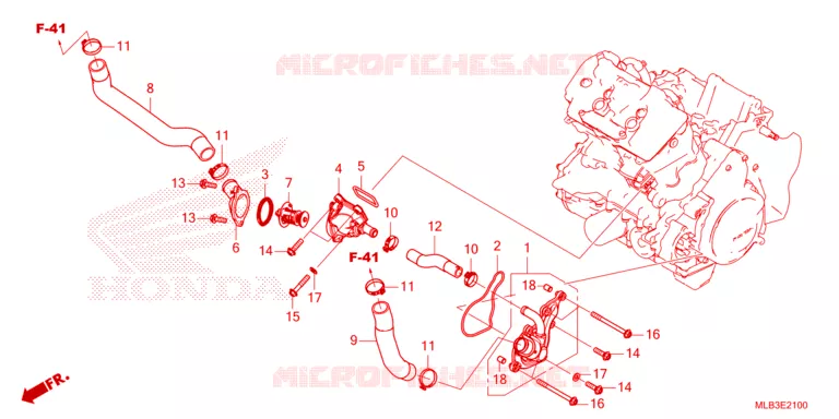 THERMOSTAT - DURITE Honda MOTO 750 HORNET 2023  CB750AP