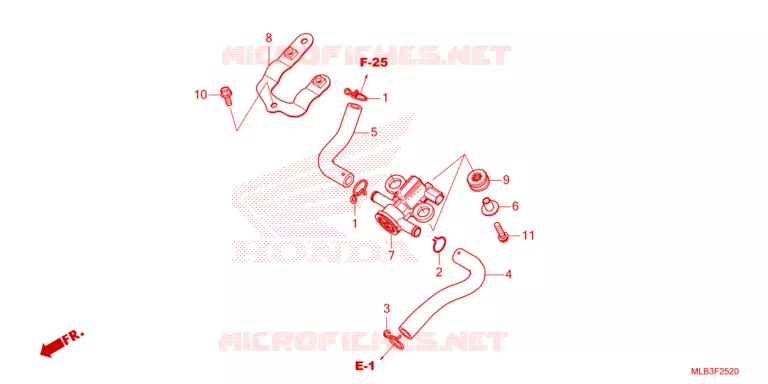 ELECTROVANNE D'INJECTION D'AIR Honda MOTO 750 HORNET 2024  CB750AP