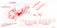 AUTOCOLLANTS pour Honda TALON 1000 X4 FOX LIVE de 2022