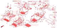 COUVERCLE DE BAS DE SIEGE/CONSOLE ARRIERE pour Honda TALON 1000 X4 FOX LIVE de 2022