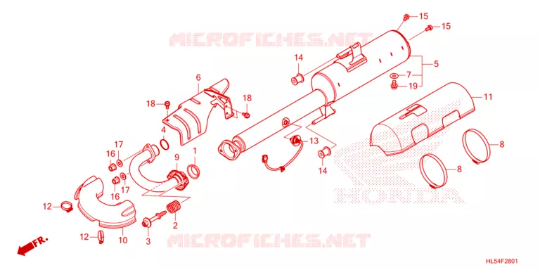 SILENCIEUX D'ECHAPPEMENT Honda ATV 520 PIONEER 2021  SXS520MM