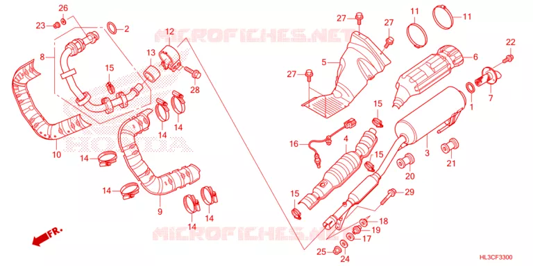 SILENCIEUX D'ECHAPPEMENT Honda ATV 700 PIONEER 2022  SXS700M2DN