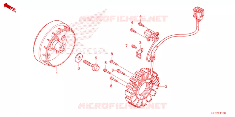 ALTERNATEUR Honda ATV 700 PIONEER 2023  SXS700M2DP