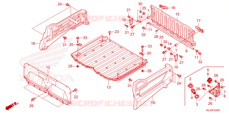 BENNE (SXS700M2/M2D) Honda ATV 700 PIONEER 2023  SXS700M2DP