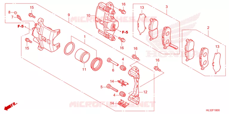 ETRIER DE FREIN AVANT Honda ATV 700 PIONEER 2023  SXS700M2DP