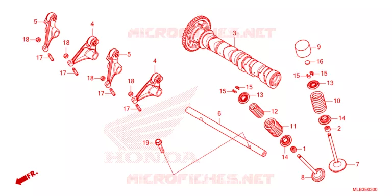 ARBRE A CAMES - SOUPAPE Honda MOTO 750 HORNET 2023  CB750AP