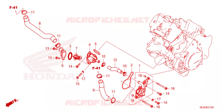 THERMOSTAT - DURITE Honda MOTO 750 HORNET 2023  CB750AP