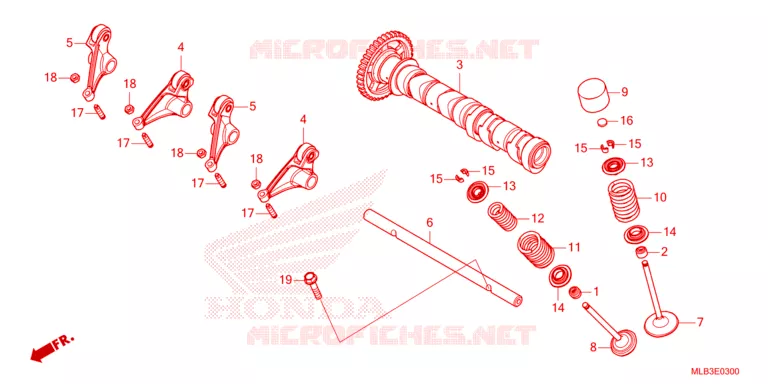 ARBRE A CAMES - SOUPAPE Honda MOTO 750 HORNET 2023  CB750AP