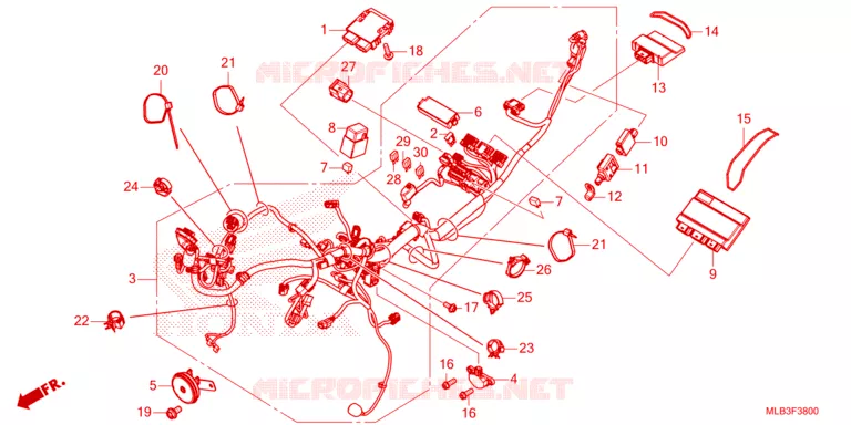 FAISCEAU DES FILS Honda MOTO 750 HORNET 2023  CB750AP