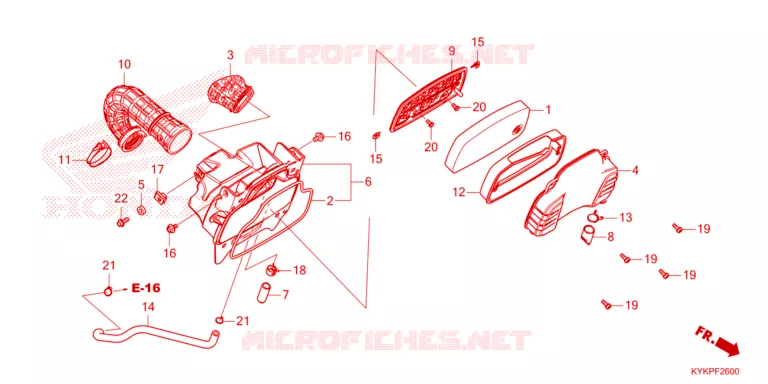 FILTRE A AIR Honda MOTO 110 CRF 2023  CRF110FP