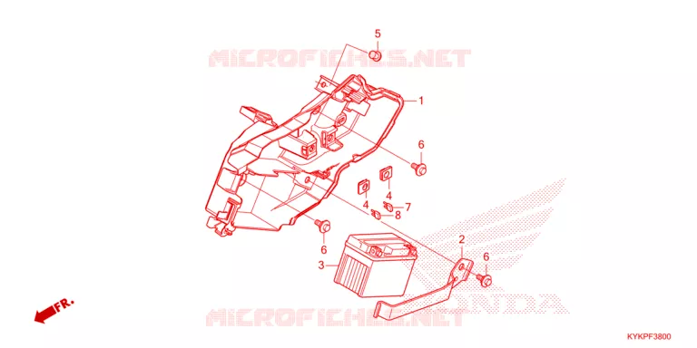 BATTERIE Honda MOTO 110 CRF 2023  CRF110FP